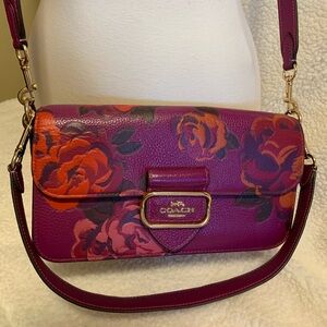 Coach Morgan Shoulder Bag w/Jumbo Floral Print